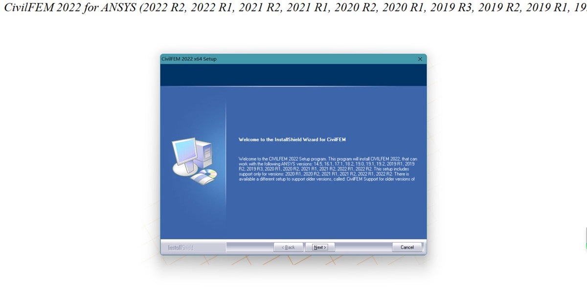 CivilFEM for ANSYS 2022 安装过程